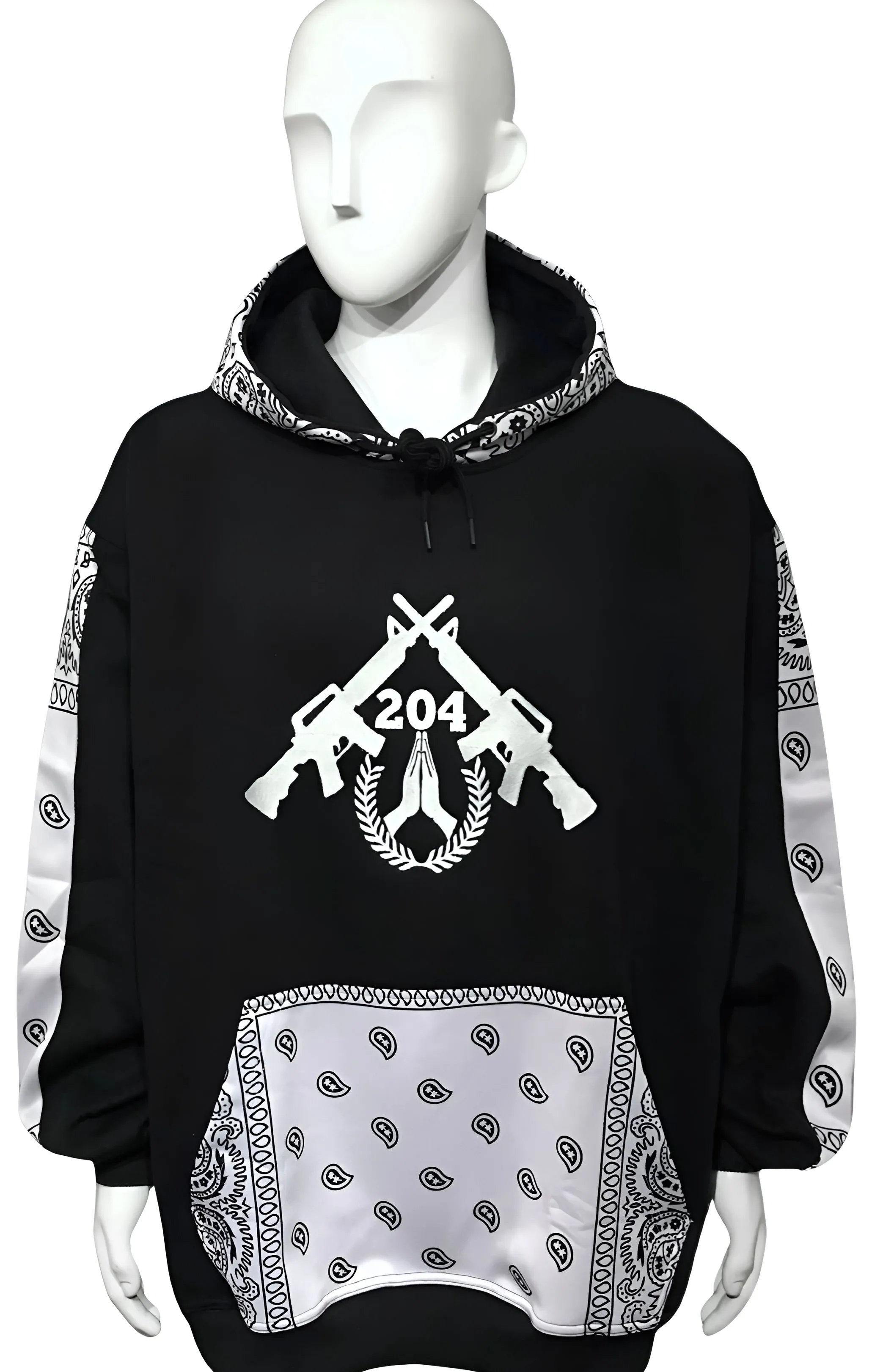 ^204 LA FAMILIA^ ~TEAM AK~ LUX HOODIES (CUT & SEW WITH EMBROIDERED LOGOS)