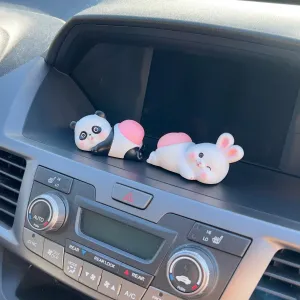 Adorable Bouncy Butt Car Ornament, Kawaii Cheeks Animal Car Dashboard Home Desk Decorations, Funny Car Accessories