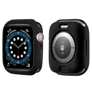 Apple Watch (45mm) candy color button TPU cover - Black / Black