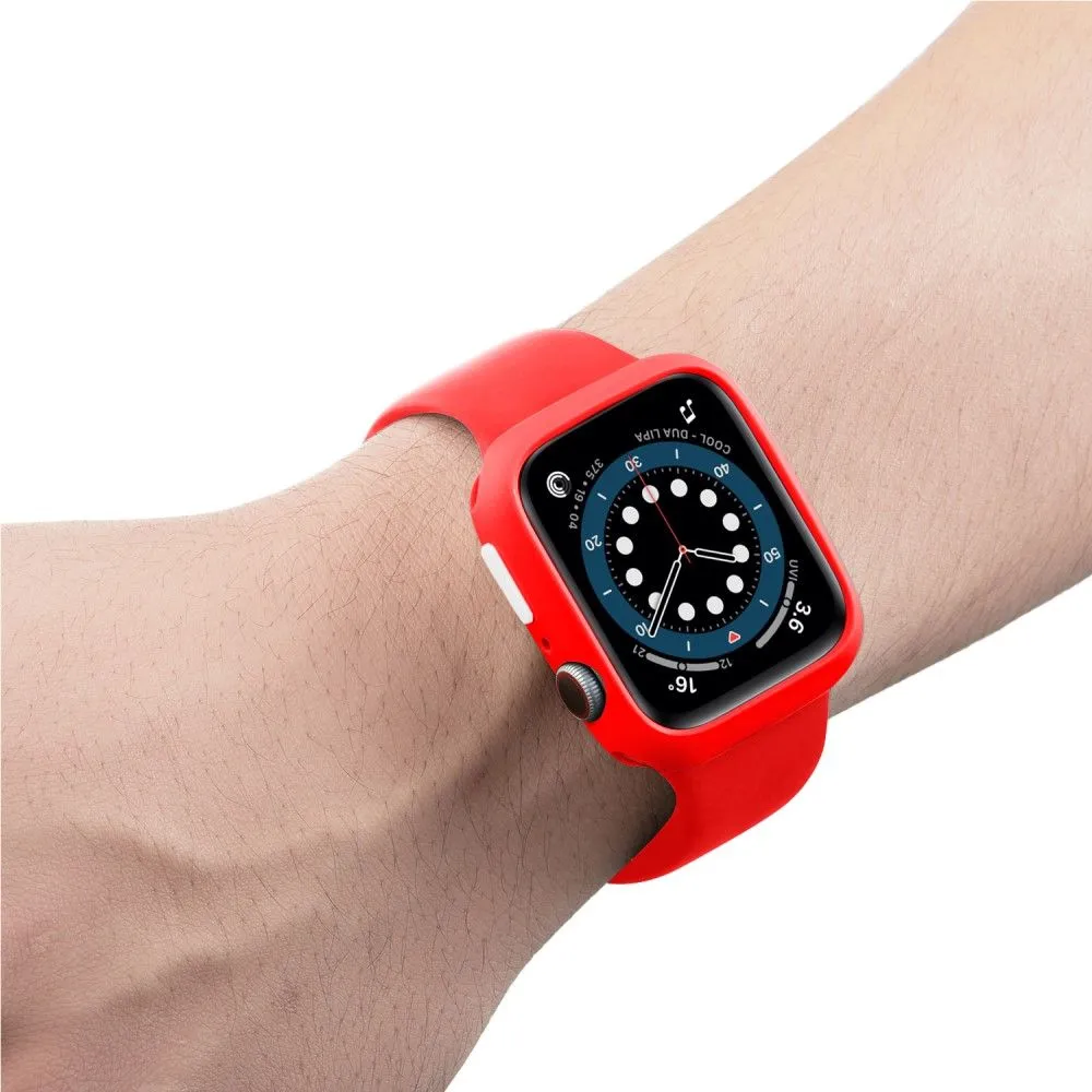 Apple Watch (45mm) candy color button TPU cover - Red / White