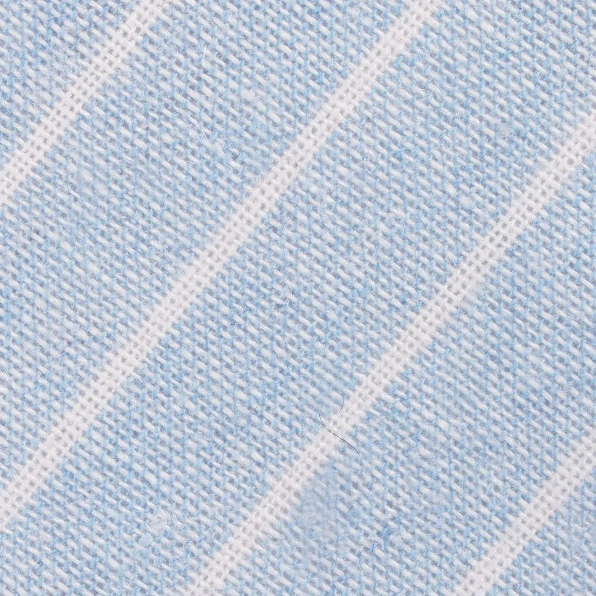 Baby Blue Wide Pinstripe Linen Kids Bow Tie