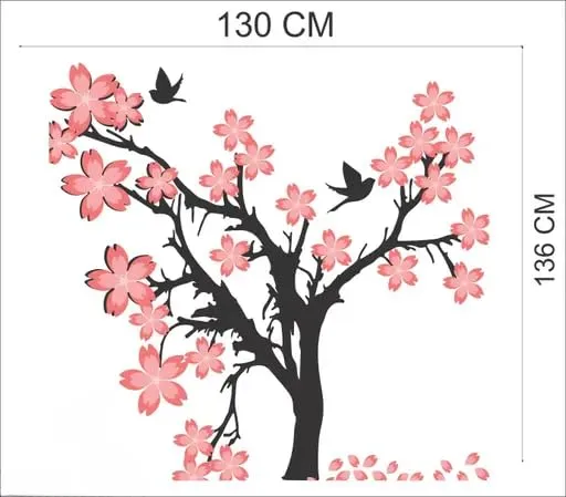 Best Stuff - Beautiful Blossom Tree Wall Sticker for Kids Room Home Decor (136 cm x 130 cm)- Code BA 05