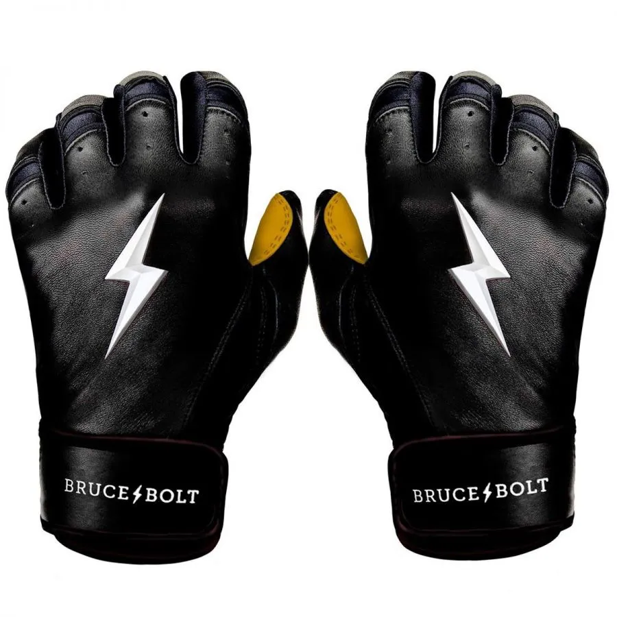 Bruce Bolt Adult Premium Pro Short Cuff Pair of Batting Gloves