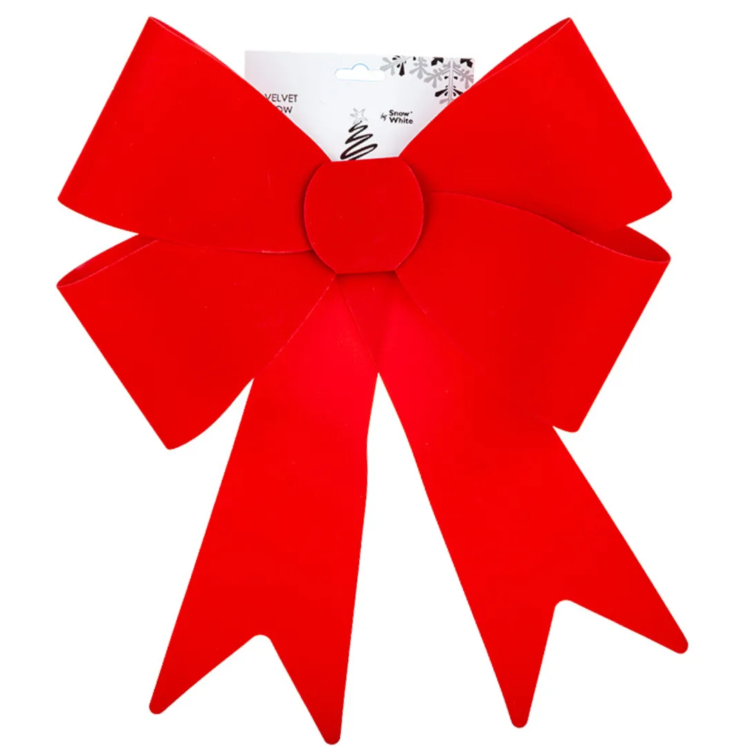 Christmas XL Bow Red Velvet 37cm