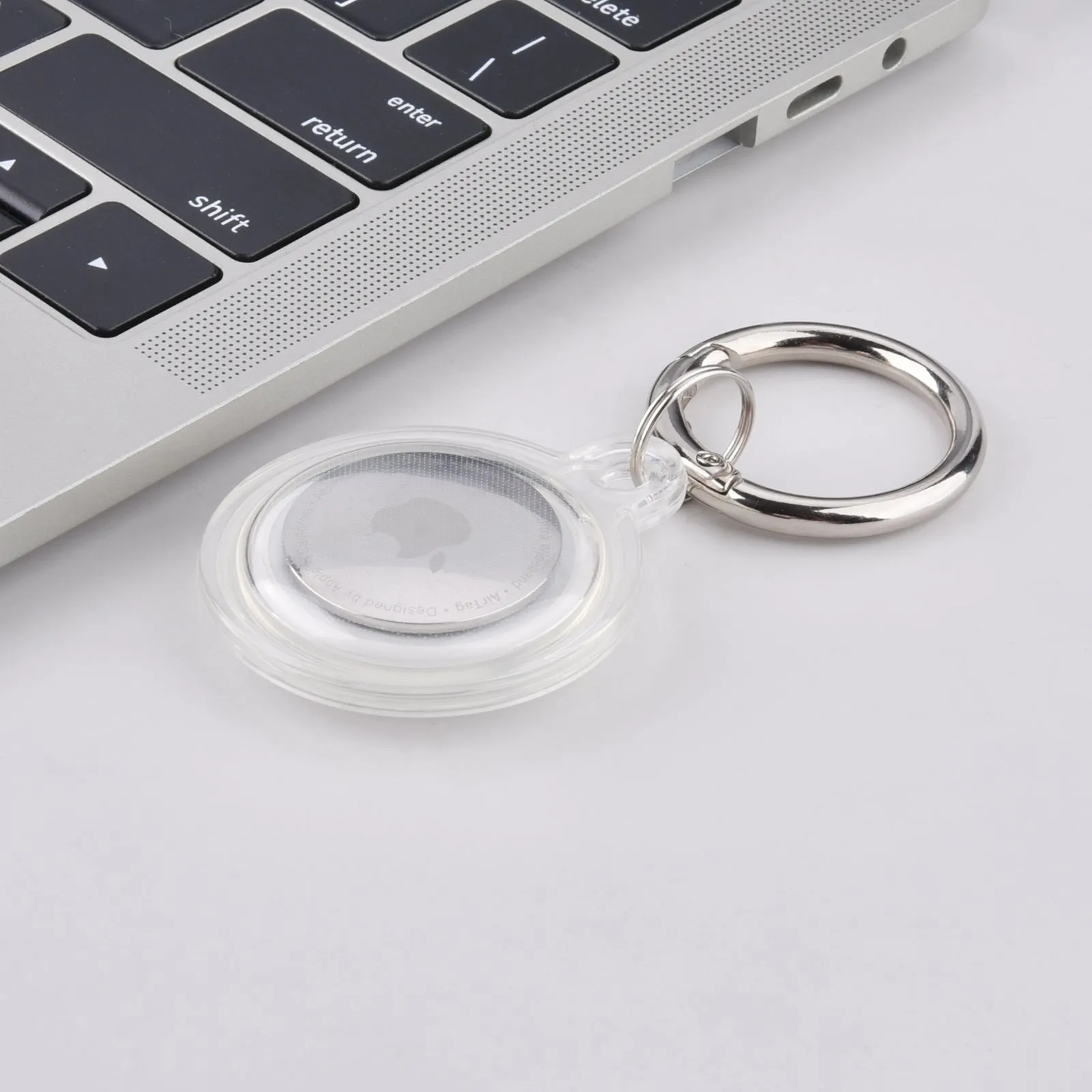 Clear Case for Apple AirTag for Wallet, Dog Collar, Luggage, Keys etc