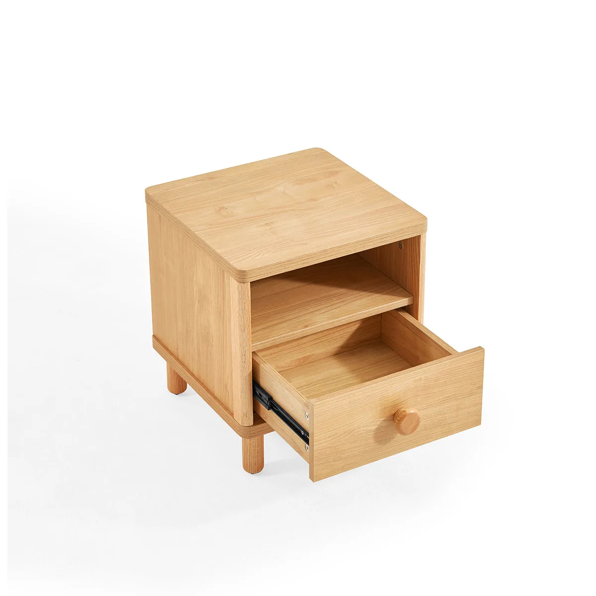 Dear Bear Kids Oak Bedside Table