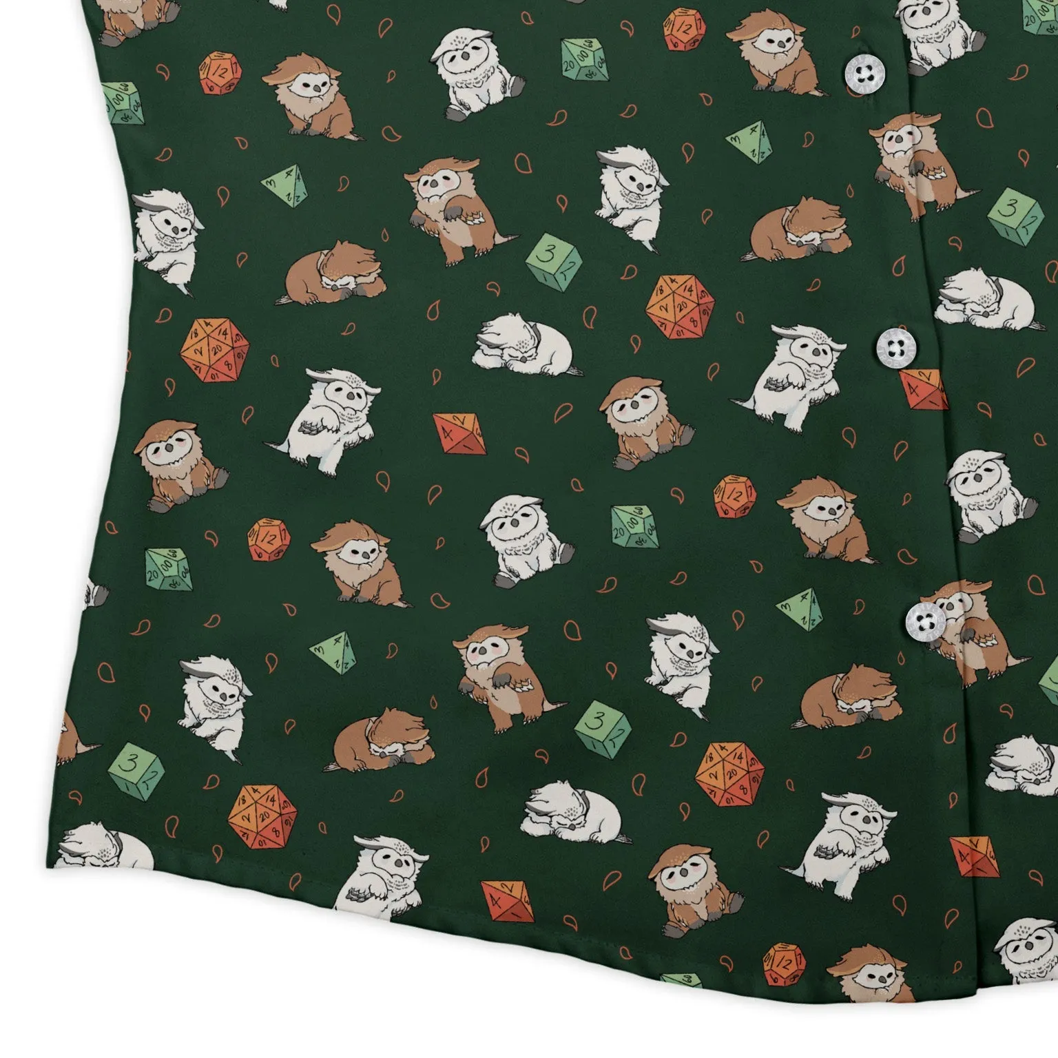 Dnd Owlbears Curvy Button Up Shirt