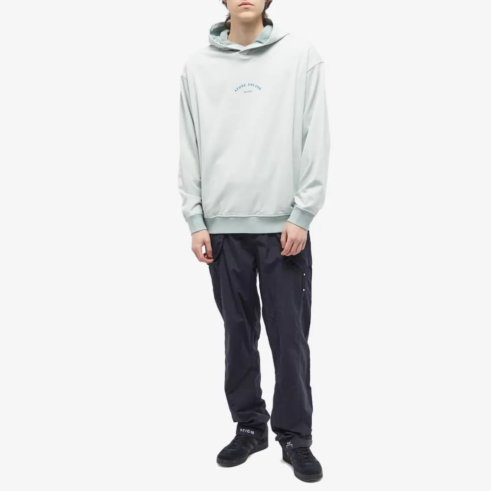 Dyed Stone Island Marina Plated Popover Hoodie