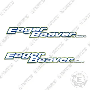 Fits Eager Beaver Decal Kit Trailer 57" Logos