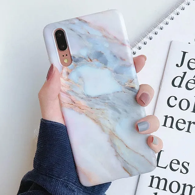 FLYKYLIN Marble Flower Case For Samsung Galaxy A40 A50 A70 A51 Back Cover Art Leaf Soft Silicone Phone Cases Cartoon Coque Shell