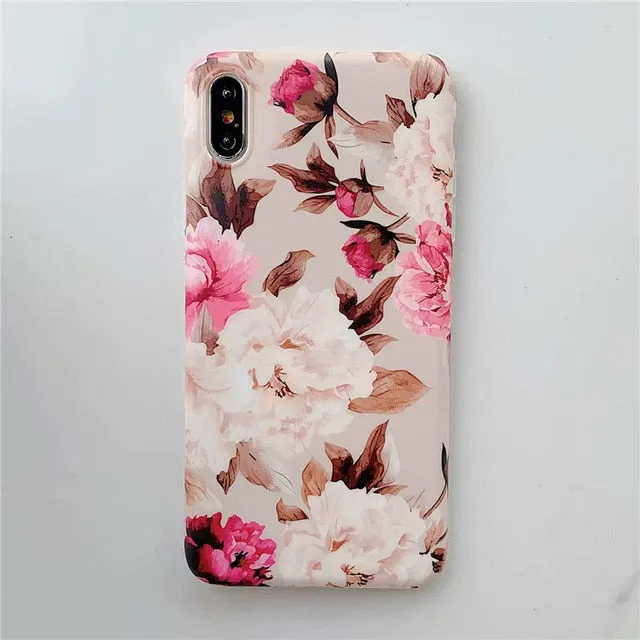 FLYKYLIN Marble Flower Case For Samsung Galaxy A40 A50 A70 A51 Back Cover Art Leaf Soft Silicone Phone Cases Cartoon Coque Shell