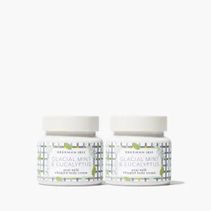 Glacial Mint & Eucalyptus Whipped Body Cream Set of 2