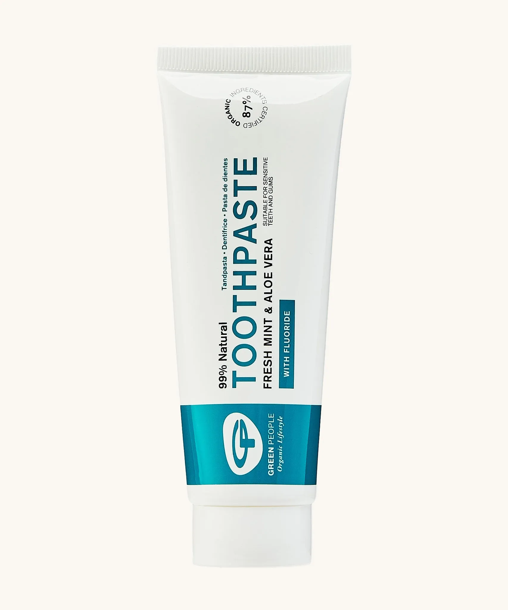 Green People Fresh Mint & Aloe Vera Toothpaste with Fluoride