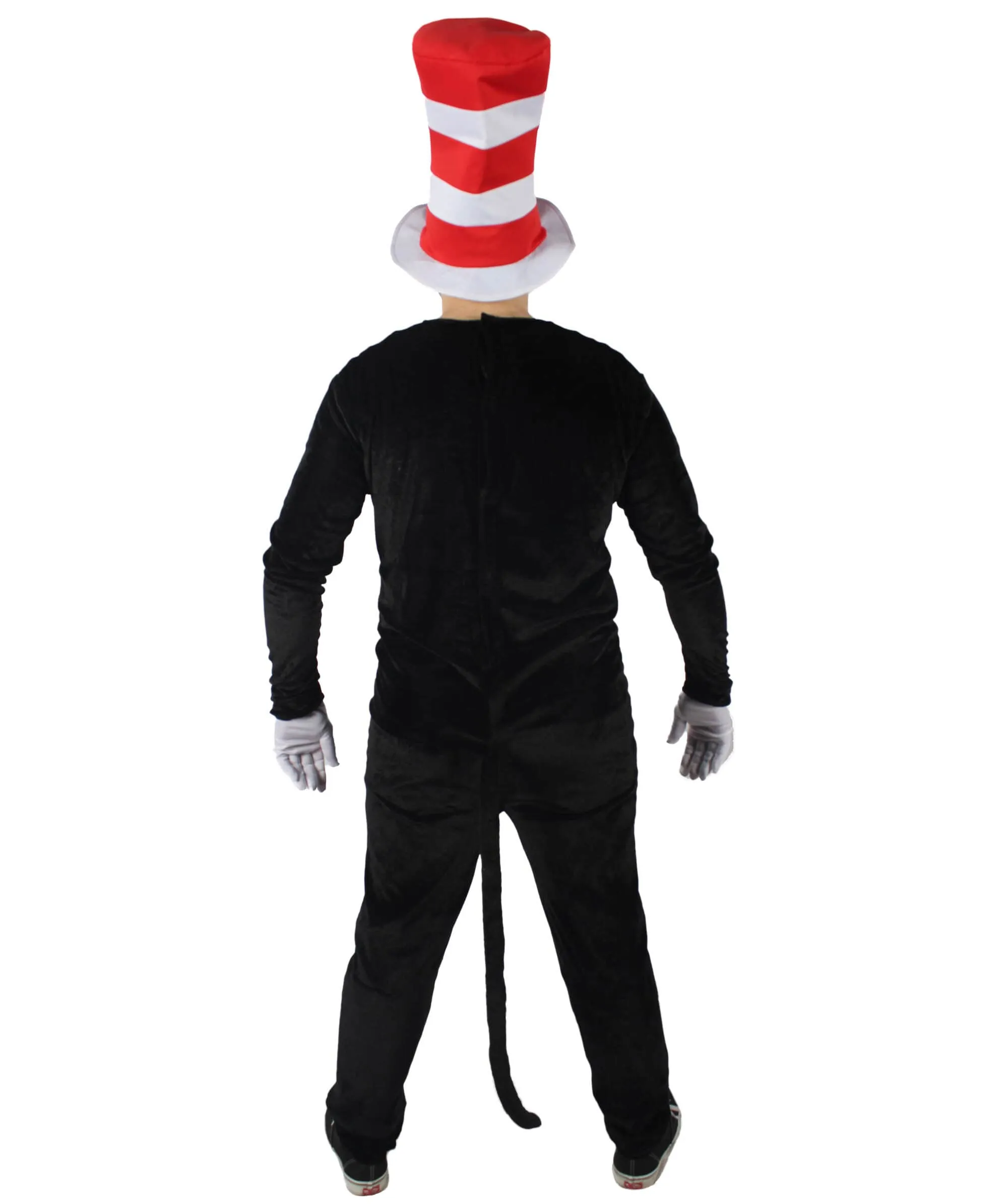 HPO Adult Men's Cat Hat Jumpsuit Costume