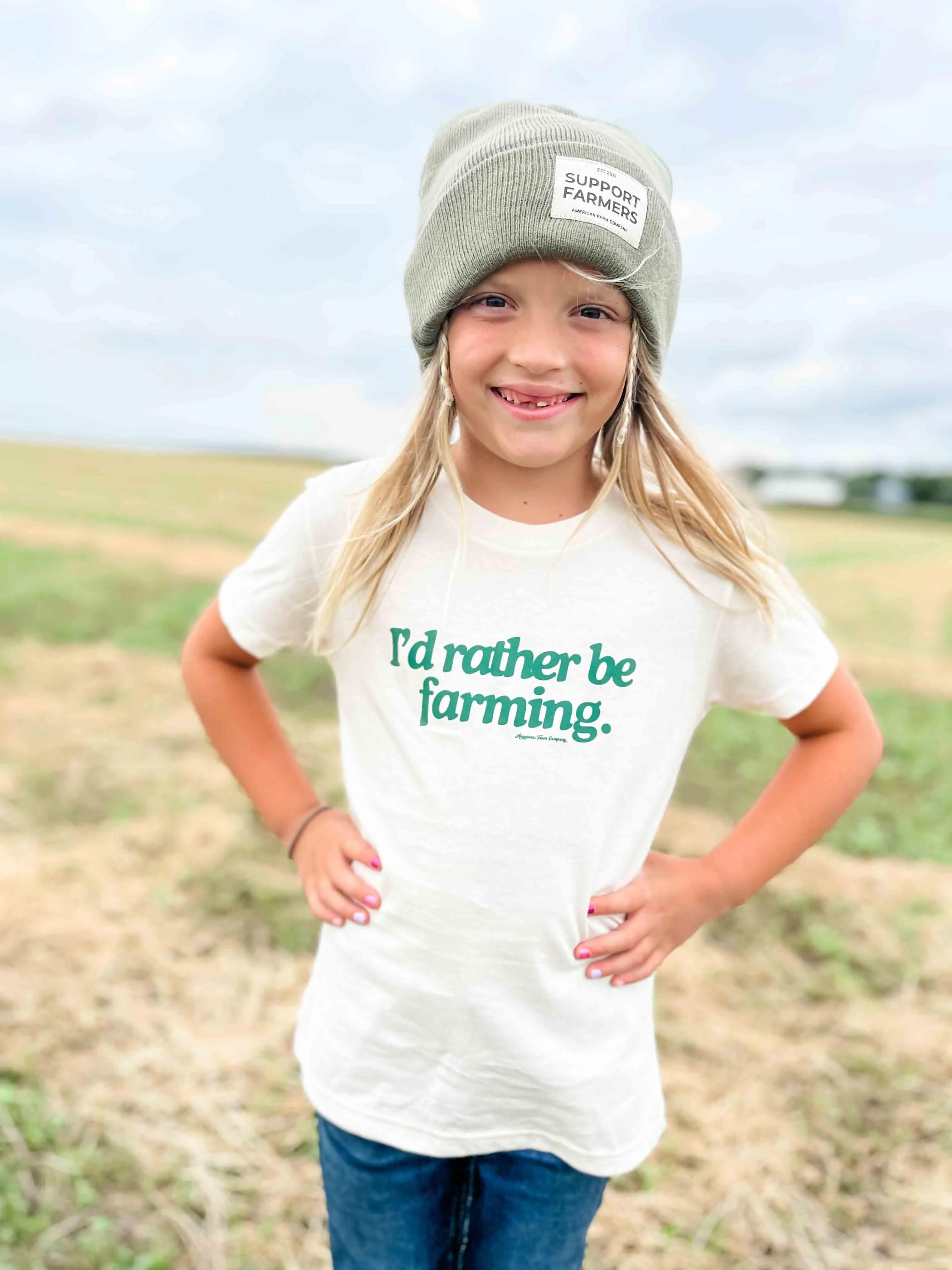 I’d Rather Be Farming Toddler & Youth Tee