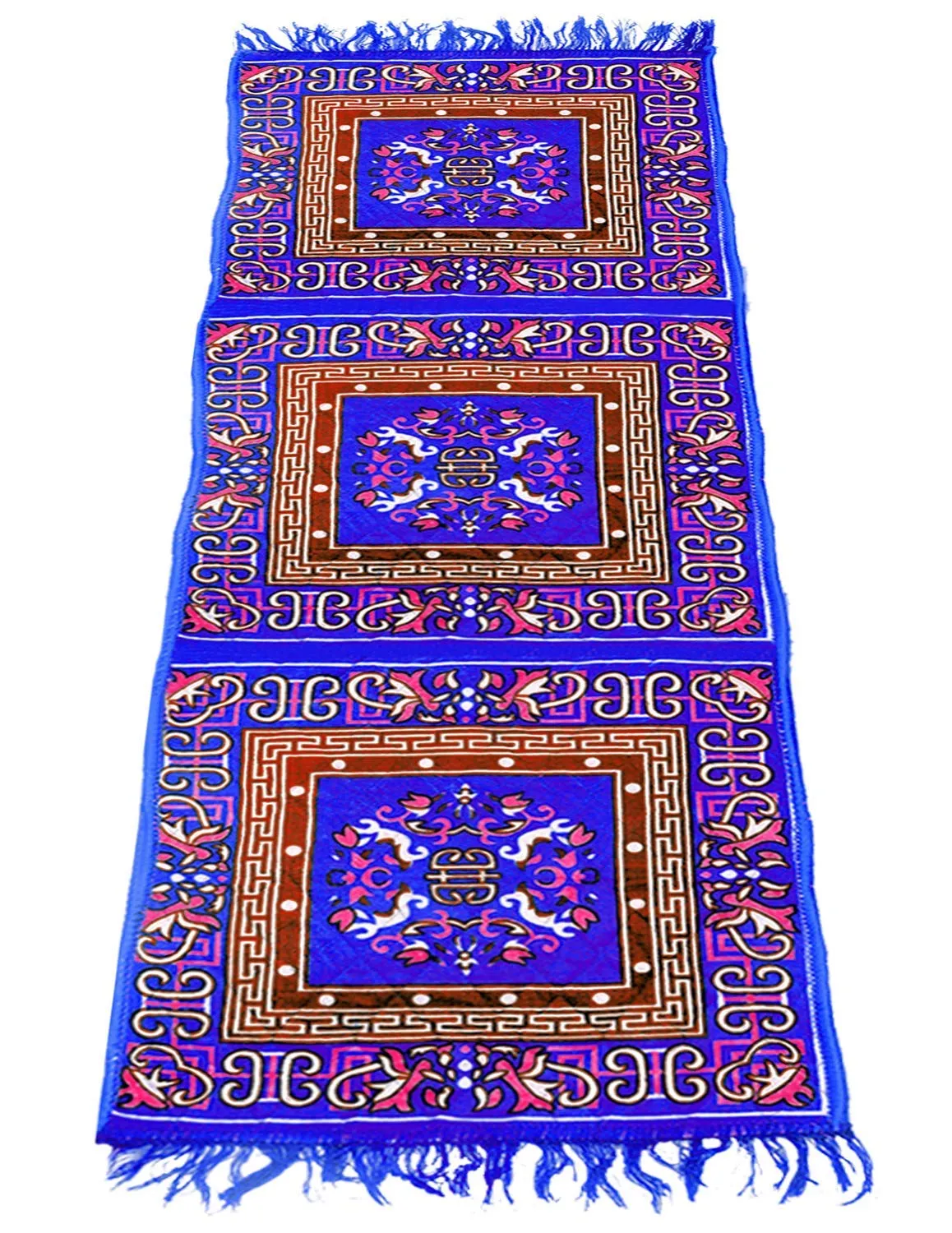 Kuber Industries Velvet Bed Side Runner/Home/Kitchen/Living Area/Office Entrance and Multi Purpose Runner 6 Feet x 2 Feet (Sky Blue) - CTKTC45671