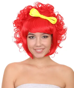 Lady Wig | Womens Super Size Jumbo Character Red Cosplay Halloween Wig | Premium Breathable Capless Cap