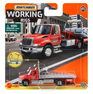 Matchbox Working Rigs 6/16 International Durastar 4400 Flatbed Transporter