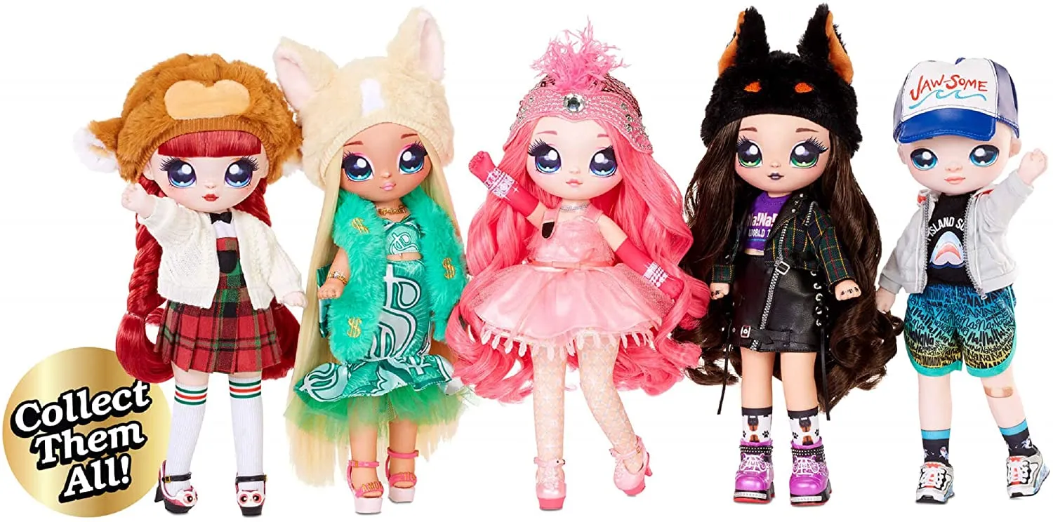 MGA Entertainment Na Na Na Surprise Teens Fashion Doll – Coco Von Sparkle, 11 Soft Fabric Doll, Flamingo Inspired