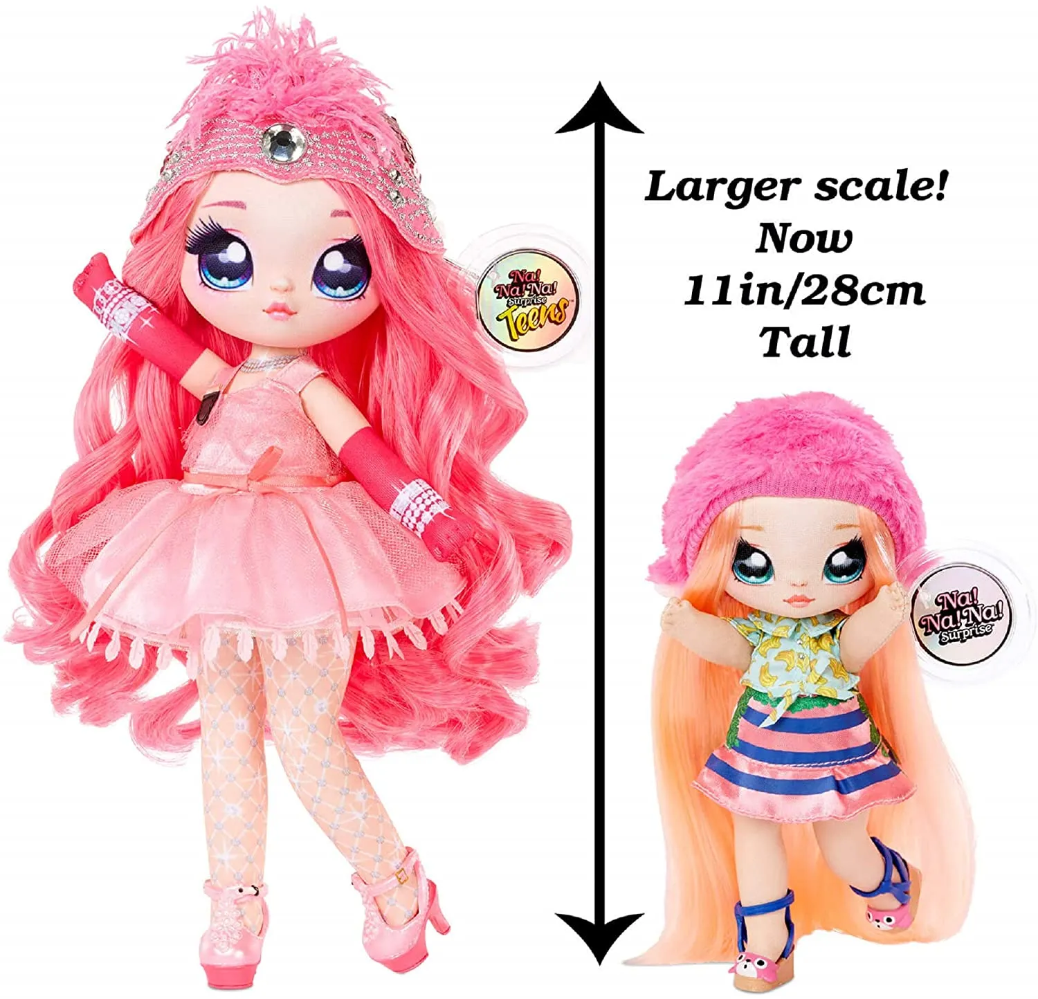 MGA Entertainment Na Na Na Surprise Teens Fashion Doll – Coco Von Sparkle, 11 Soft Fabric Doll, Flamingo Inspired