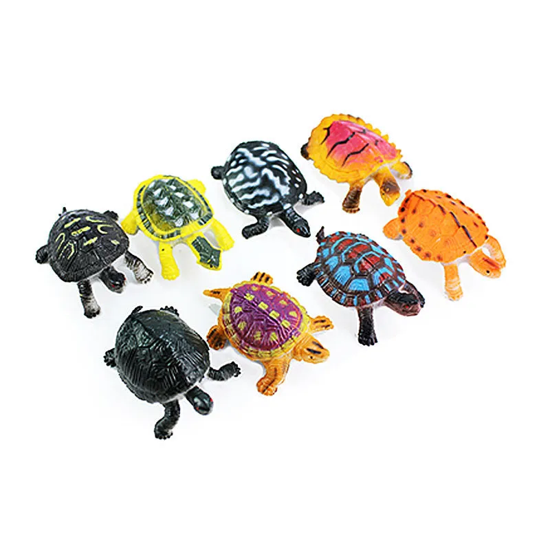 Ocean Animal Toys Shark Turtle Crab Penguin Aquarium Model Children's Educational Science and Education Accessories