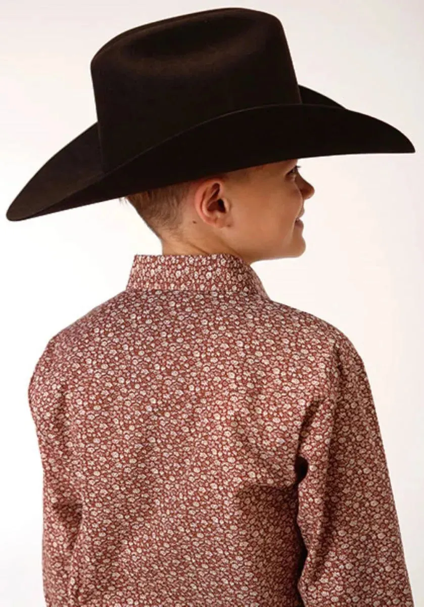 Roper Little Red (Red) - Boy's Western Shirt