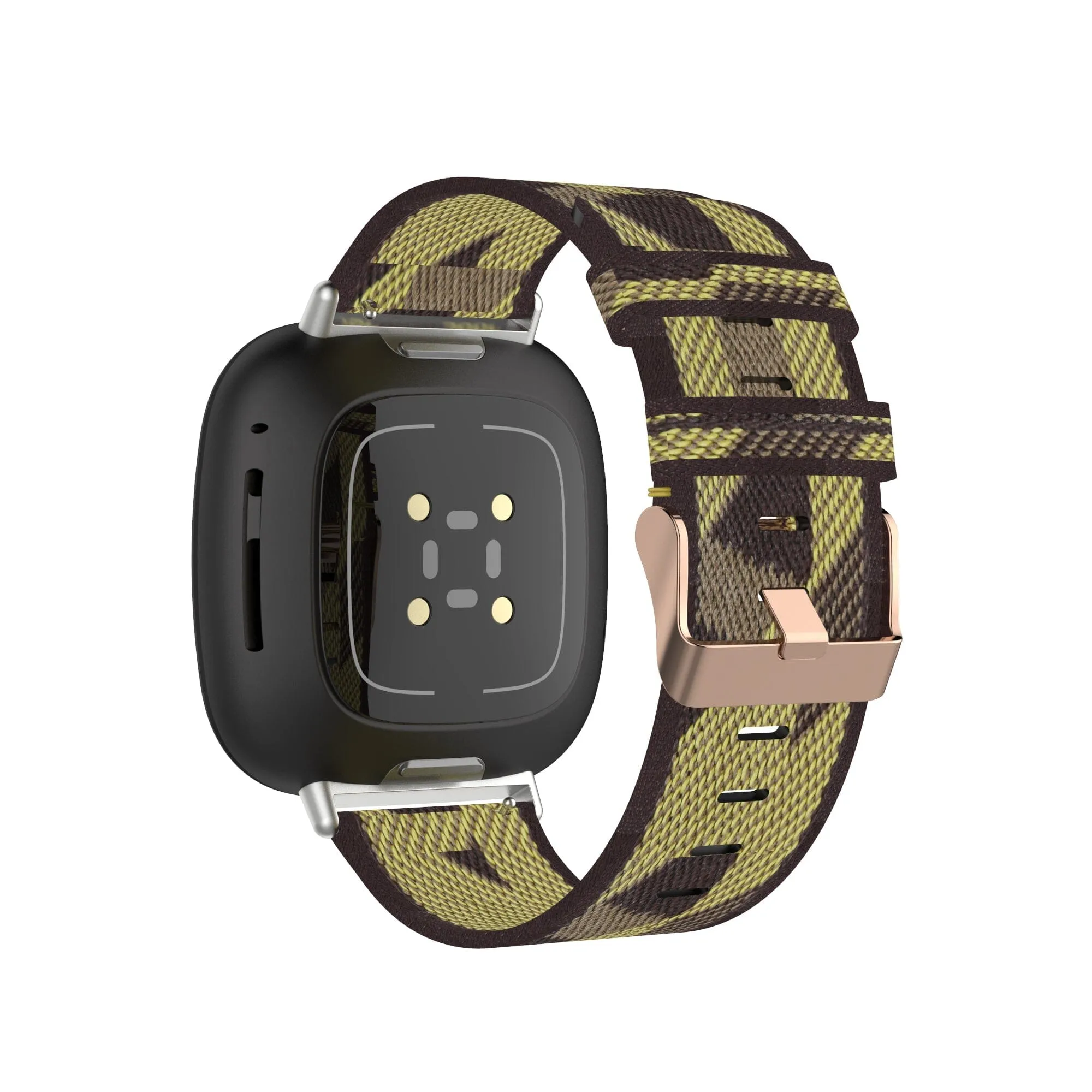 Stylish Canvas Watch Straps Compatible with Fitbit Charge 4