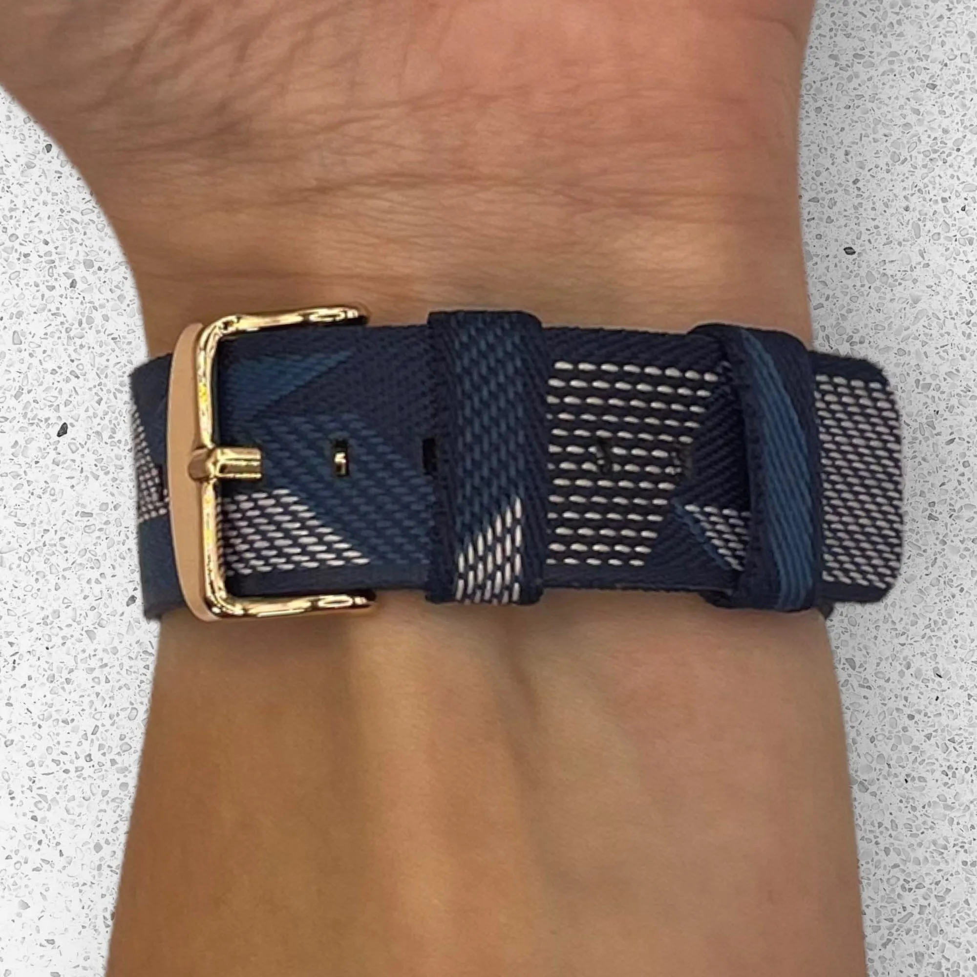 Stylish Canvas Watch Straps Compatible with Fitbit Charge 4