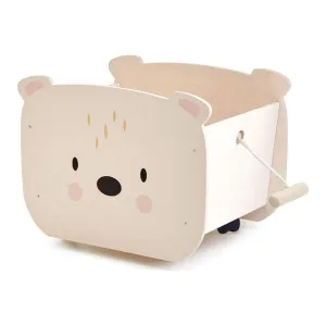 Tender Leaf Wooden Pull-Along Bear Cart