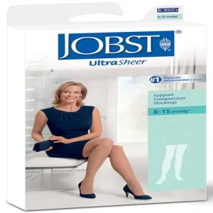 Ultrasheer, Thigh, 8-15, X-Large, Classic Black