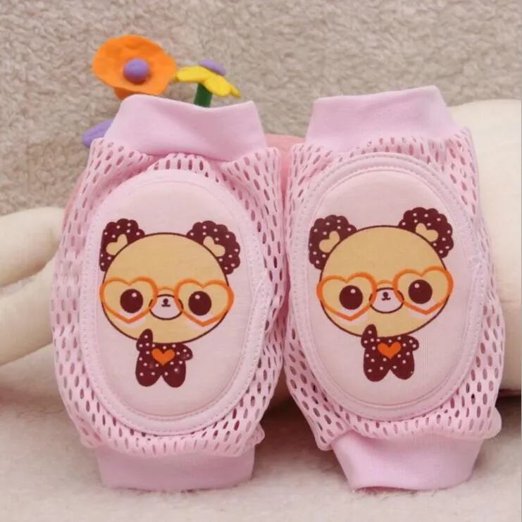 Unisex Baby Safety Crawling Elbow Knee Mesh Kneepad Leg Warmer