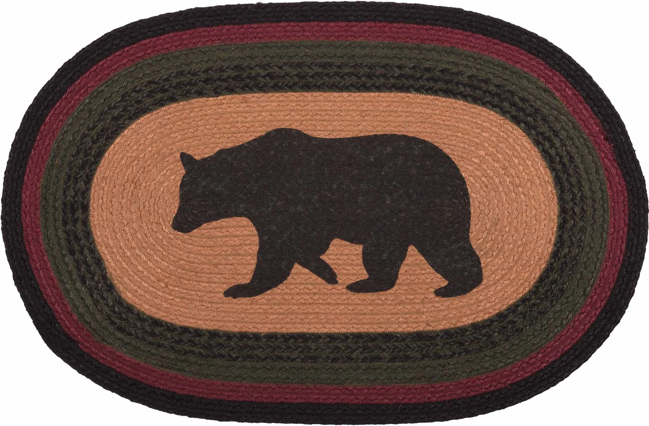 Wyatt Stenciled Bear Jute Rug