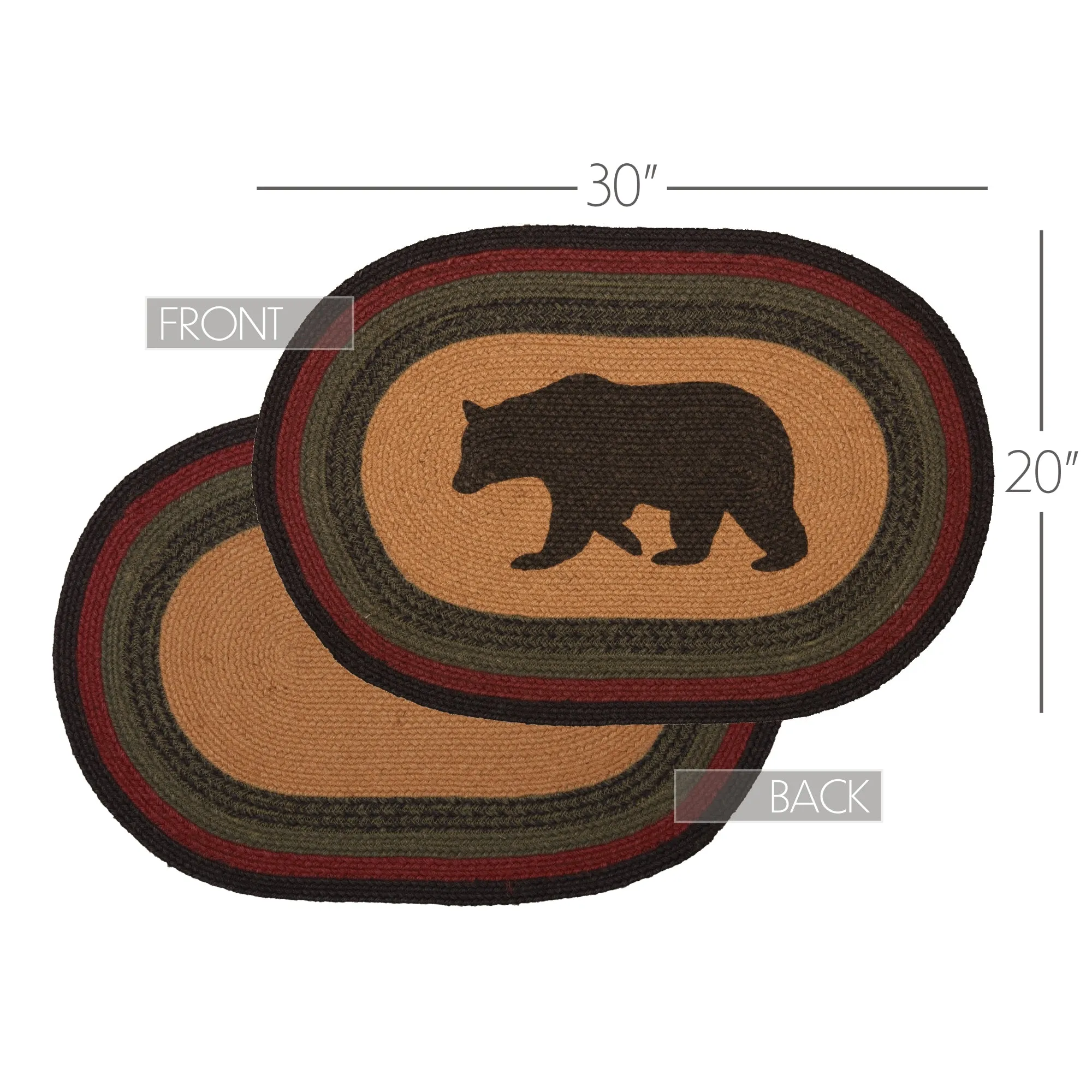 Wyatt Stenciled Bear Jute Rug