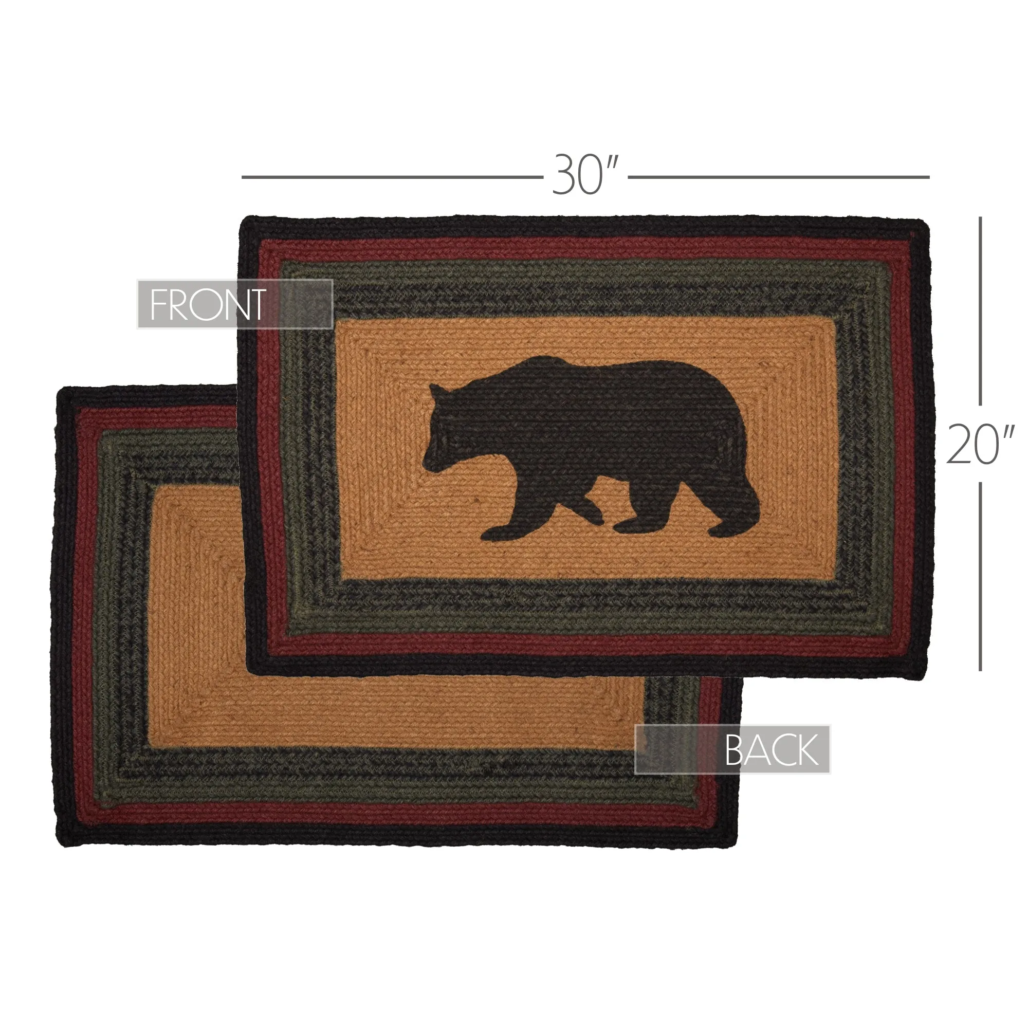 Wyatt Stenciled Bear Jute Rug