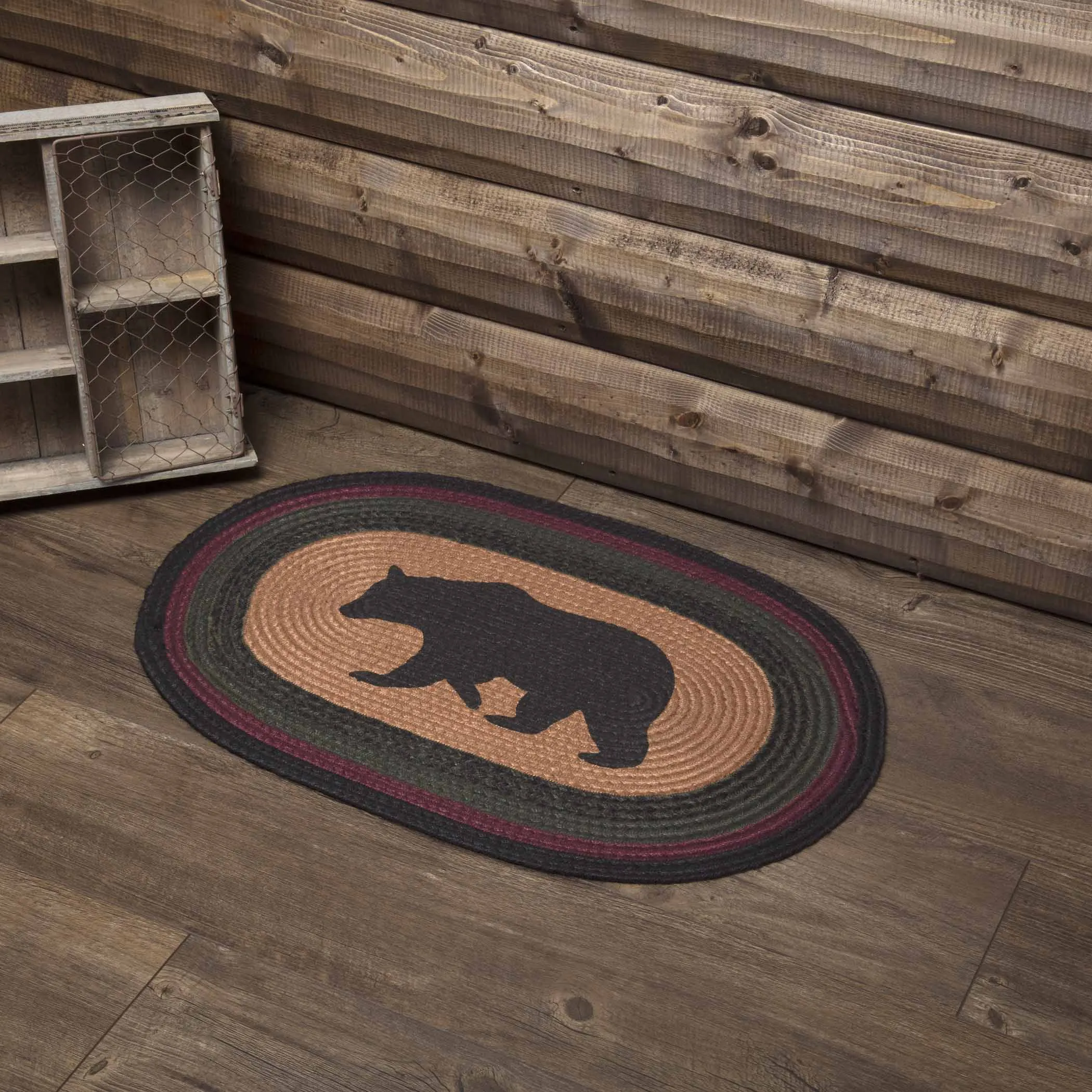 Wyatt Stenciled Bear Jute Rug